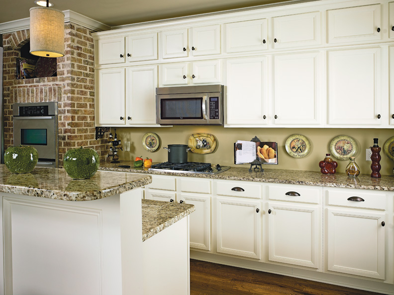 Antique Cream Kitchen Cabinets Are A Warm Welcoming Alternative